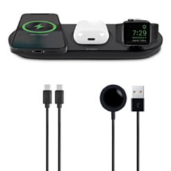 Ttec Aircharger Trio 3in1 Wireless Speed Charging Station Black / 2KS16S 