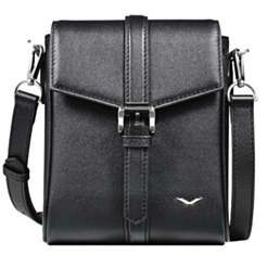 Сумка Vertu Mens Business Crossbody Black Leather Mini Messenger Bag HB-MR-N01-012-HW