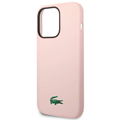 Защитный чехол Lacoste MagSafe Silicone iPhone 15 Pro - Pink / LCHMP15LSLOI