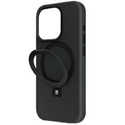 Qoruyucu örtük Levelo Iris Pro Liquide Silicone Case iPhone 15 Pro Max - Black / LVLIPS15PMBK