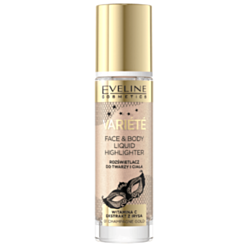 Üz və bədən üçün haylayter Eveline Variete Liquid Champagne Gold 01 5903416043393  