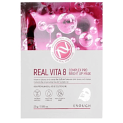 Üz maskası Enough Real Vita 8 Complex Pro Bright Up 25 ml 8809689372260