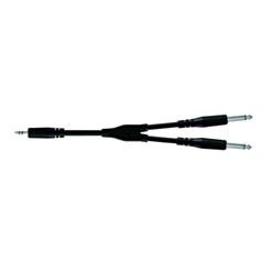 Proel BULK505LU18 Y-Type 3.5 mm Stereo Jack - 2 X 6.3 mm Mono Jack