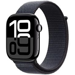 Apple Watch Series 10 46mm Jet Black W/INK sport Loop MWWR3QI/A