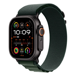 Apple Watch Ultra 2 Cellular 49 mm Black W/Dark Green Alpine Loop M / MX4R3RB/A