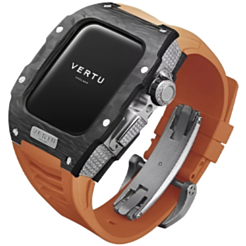 Vertu Watch H1 Stainless Steel Pure Black Dia Orange Rubber (SW-BD-004-002-HW)