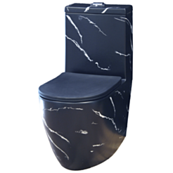 Unitaz Gold Banyo BO905 Matte Black Pattern