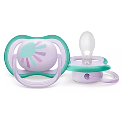 Соска Philips Avent Ultra Air для девочек 0-6 мес / SCF086/04