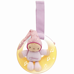 Музыкальная игрушка для кровати Chicco Goodnight Moon Cot / 00002426100000 (0+мес., розовый)