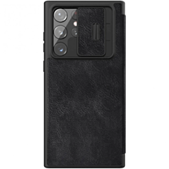 Защитный чехол Nillkin Samsung S22 Ultra Qin Pro Leather Black 5564