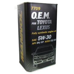 Mannol 7709 O.E.M. For Toyota-Lexus SAE 5W-30 4L Metal