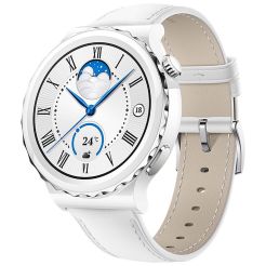 HUAWEI Watch GT 3 Pro Silver Bezel White Leather