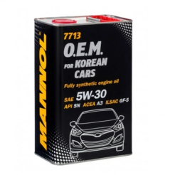 Mannol 7713 O.E.M. For Korean Cars SAE 5W-30 1L Metal