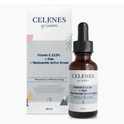 Сыворотка для лица Celenes Витамин С 12,5% овес и ниацинамид 30мл