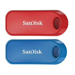SanDisk Cruzer Snap USB Flash Drive 2-Pack 32 GB SDCZ62-032G-G46TW