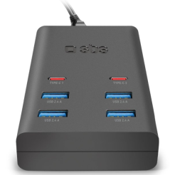 SBS Charger Station 37W 6 port TETR4USB2CPD25WK