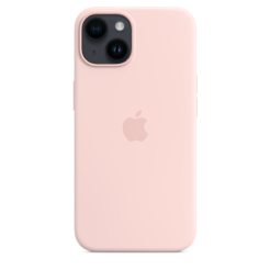 Чехол iPhone 14 Silicone With MagSafe- Chalk Pink MPRX3ZM/A