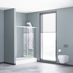 Düzbucaqlı duşaltlıqlı duş kabin Kabinex KL 705 150×180 sm