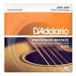 D-Addario EJ15 Phosphor Bronze 10-47 Extra Light