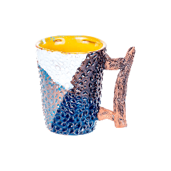 Керамическая чашка цветная 1021