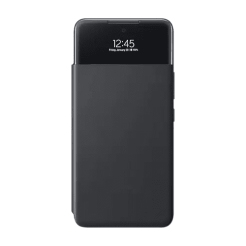 Qoruyucu örtük Samsung A53 Smart S View Wallet Cover Black EF-EA536PBEGRU