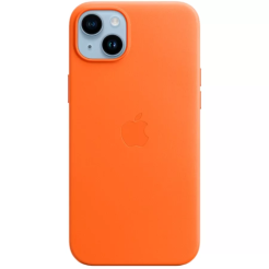 Чехол iPhone 14 Plus Leather With MagSafe-Orange MPPF3ZM/A