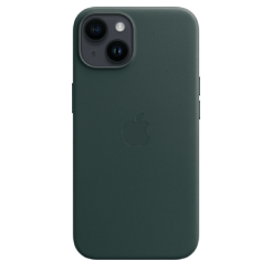 Чехол iPhone 14 Leather With MagSafe-Forest Green MPP53ZM/A