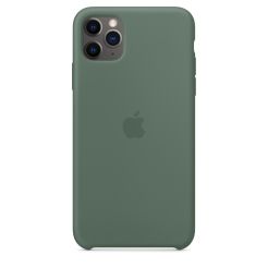 Qoruyucu örtük iPhone 11 Pro Silicone-Pine Green