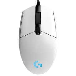 Gaming Mouse Logitech G203 Lightsync White USB