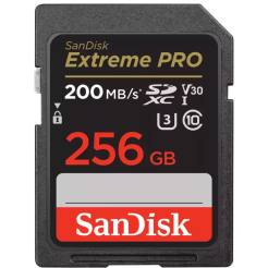 SD SanDisk Extreme Pro 256GB 200MB/s