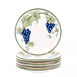 Тарелка с рисунком винограда 1067