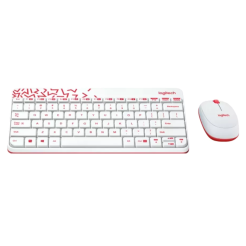 Keyboard Logitech MK240 Nano Wireless White/Red