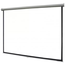 Electrical Screen (96x96) 240 x 240 sm,(Tubular Motor)White Matt Support With Switch/Remote Control