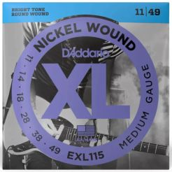 D-Addario EXL115 XL Nickel Wound 11-49 Medium/Blues-Jazz Rock