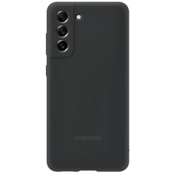 Qoruyucu örtük  Samsung S21FE Silicone Cover Black EF-PG990TBEGRU