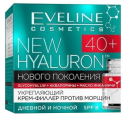 Крем для лица Eveline New Hyaluron укрепляющий 40+ 50мл