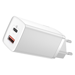 Baseus GaN2 Lite Quick Charger USB+C 65W EU White / CCGAN2L-B02