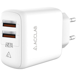 Charger Acclab AL-TC224 2 USB 2.4A White
