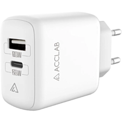 Charger Acclab AL-TC220 USB/Type-C White