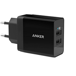 Anker Charger 24W Wall 2-Port Black / A2021L11