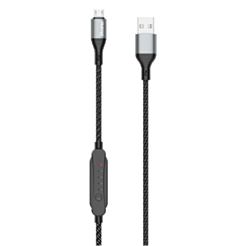 Dudao Micro USB Timing Data Cable 1m 5A Gray	