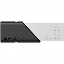 Silicon Power Xdrive Z50 64 GB Flash Drive Lightning for iPhone/USB 3 Silver SP064GBLU3Z50V1S-N