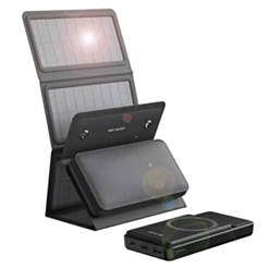 Green Lion Powerbank SolarMax 10000 mAh PD 20W Black / GNSLRM10KPBBK 