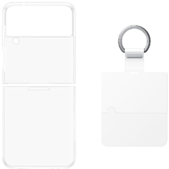 Чехол Samsung Z Flip4 Clear Cover With Ring,EF-OF721CTEGRU 