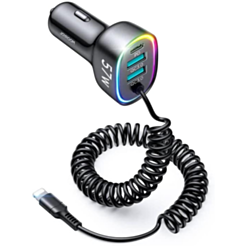 Jayroom Car Charger 56W PD 3 Lightning Cable / JR-CL20
