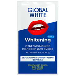 Отбеливающие полоски для зубов Global White 1 шт. 4605370022995