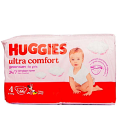 Uşaq bezi Huggies Ultra Comfort Mega Qiz Üçün S4 8-14 Kg 66 Ədəd / 5029053543628