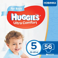 Uşaq bezi Huggies Ultra Comfort Mega S5 56 əd 5029053543635
