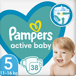 Подгузник Pampers Active Baby Dry S5 Junior 38 шт 8006540207796
