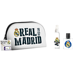 Набор-сумка для мальчика Air-Val Real Madrid духи и спрей для тела EDT 8411114092652